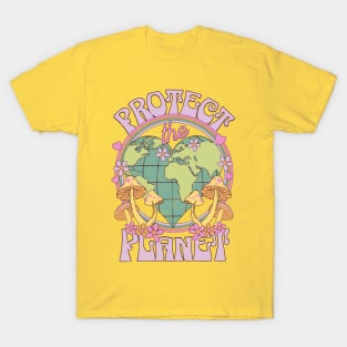 Protect the Planet Retro Earth Day T-Shirt